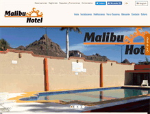 Tablet Screenshot of malibuhotel.com.mx